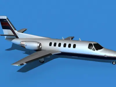 Cessna Citation 550 II Bravo V13 3D model