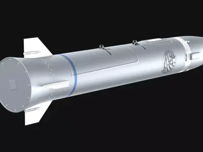 AGM-183A ARRW Hypersonic Missile PBR 3D model