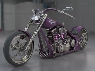 Street Chopper - BloodMoon 3D model