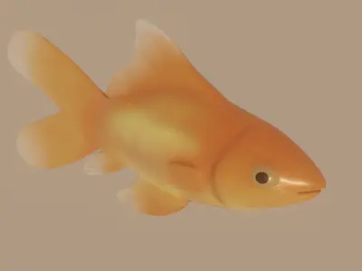 Goldfish 3D model get