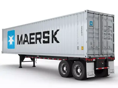 Volvo VNR 300 Container 3D model