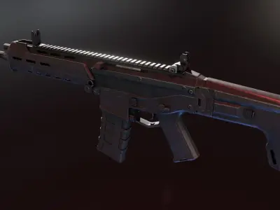 Magpul Masada Low-poly 3D model