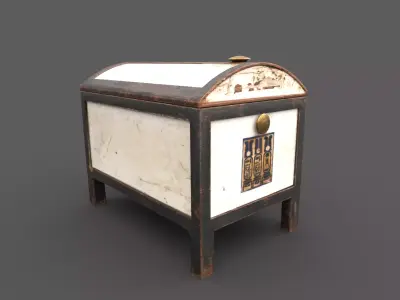 Egyptic Chest Low-poly 3D model