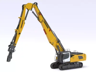 Liebherr Crawler Excavator R 940 Demolition Litronic 3D model