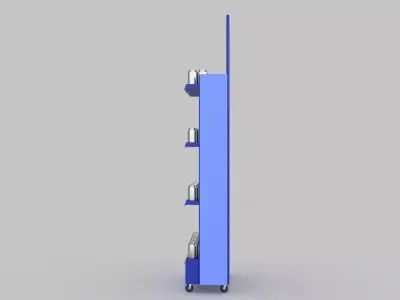 soda cans metal stand  Low-poly 3D model