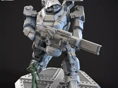 Overweight Gear Hunter 100mm Plus Pilot 3D print model