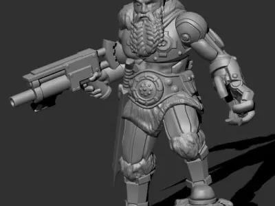 Cyberzerkers - Chieftain 1 3D print model