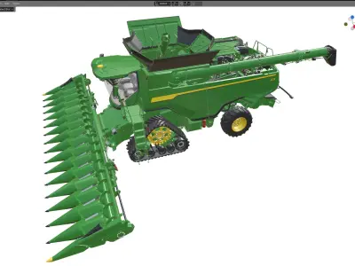 JohnDeere X9 Low-poly 3D model