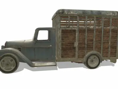 Citroen type 45 Low-poly 3D model