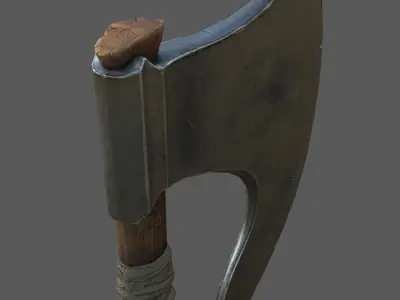 Bearded Axe Low-poly 3D model buy