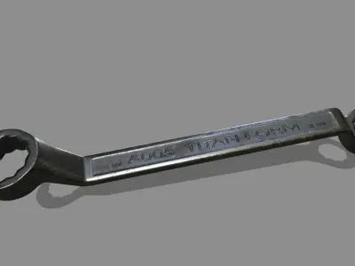 wrench Low-poly 3D model 25