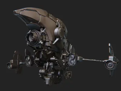 Sci-fi Drone Concept 3D model
