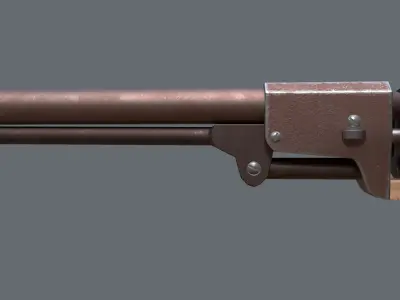 Griswold and Gunnison Revolver Low-poly 3D model