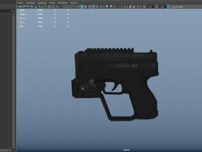 SIFI Hand-Gun Low-poly 3D model