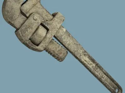 PipeWrench - Photogrammetry Asset 3D PhotoScan Low-poly 3D model