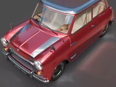 Vintage Mini Cooper S - Hyper-Detailed British Icon 3D model