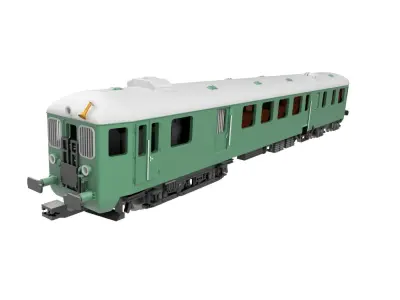 MAV Bbmot railcar 3D print model - TT scale 3D print model