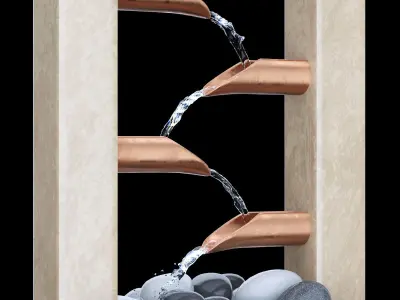 Decorative Fountain For Home and Garden 3D model