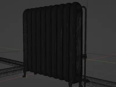 Old Vintage Radiator Free 3D model