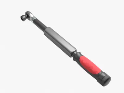 Digital Torque Wrench Low-poly 3D model