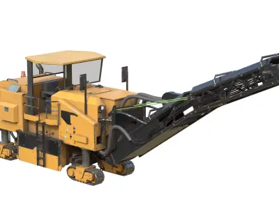 Cold Planers PM200  Low-poly 3D model