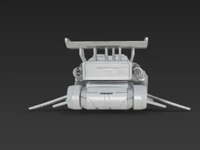 3D Printable Sci Fi Spaceship Model 3D print model