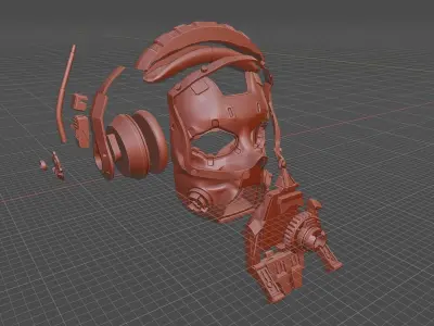 GTFO Cosplay Mask 3D Print Kit 3D print model