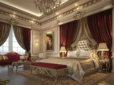 Luxury Master Bedroom1 3D model