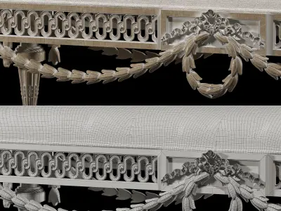 venice bench 3D model