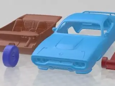 Plymout Road Runner GTX 1971 Printable Car  3D print model