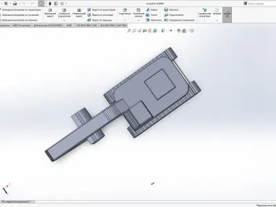excavator simplified 3D print model