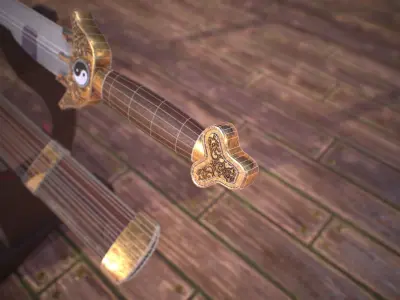 HIE Sword D180208 Low-poly 3D model