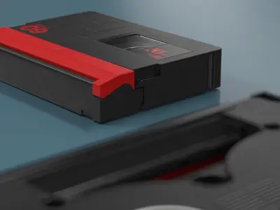 MiniDV Tape 3D model