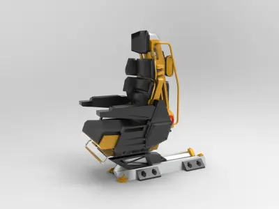 Pilot seat c 3D model