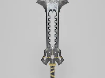 Axesword Low-poly 3D model
