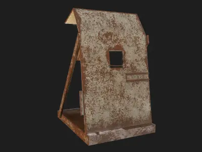 Metal Stand Low-poly 3D model purchase