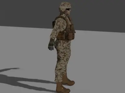 Military Male 3D model