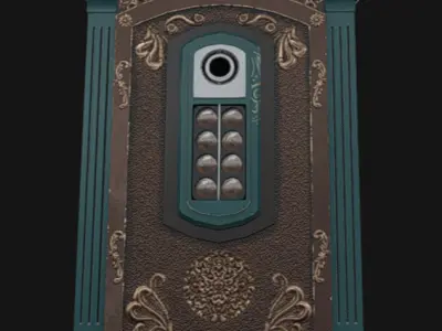 Door Intercom Pack 01 Low-poly 3D model