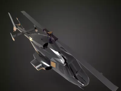 Bell 222 3D model purchase