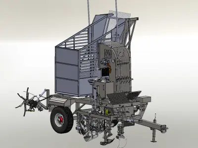 Pancar harvesting machine 3D model