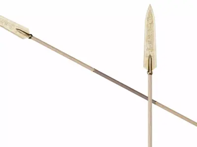 Spear 03 Low-poly 3D model