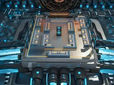 Quantum Core Chip 3D model