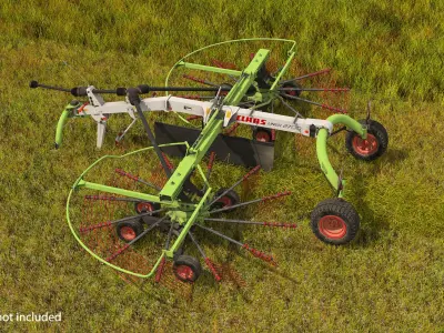 Used Claas Liner 2700 Twin Rotor Hay Rake 3D model