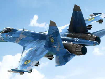 Su-27 Flanker 3D model purchase