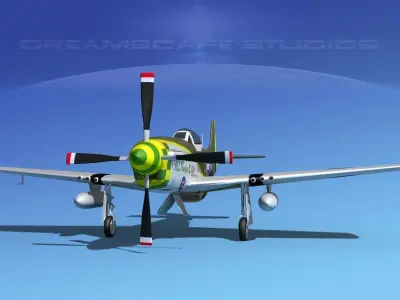 P-51D Mustang Miss Marylin 3D model