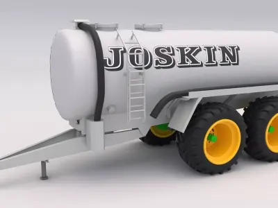 Joskin Tanker Trailer 3D model