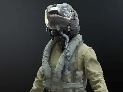 FLIGHT SUIT F35 Pilot 3D model