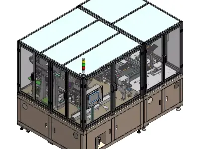  Fully automatic power lithium battery lamination machine 3D model