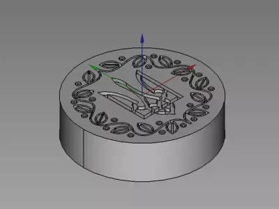 fork cap ua  3D model