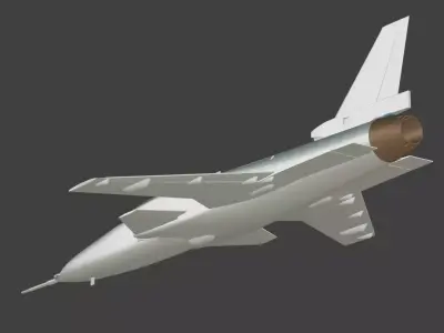 X-29  American experimental aircraft 3D print model